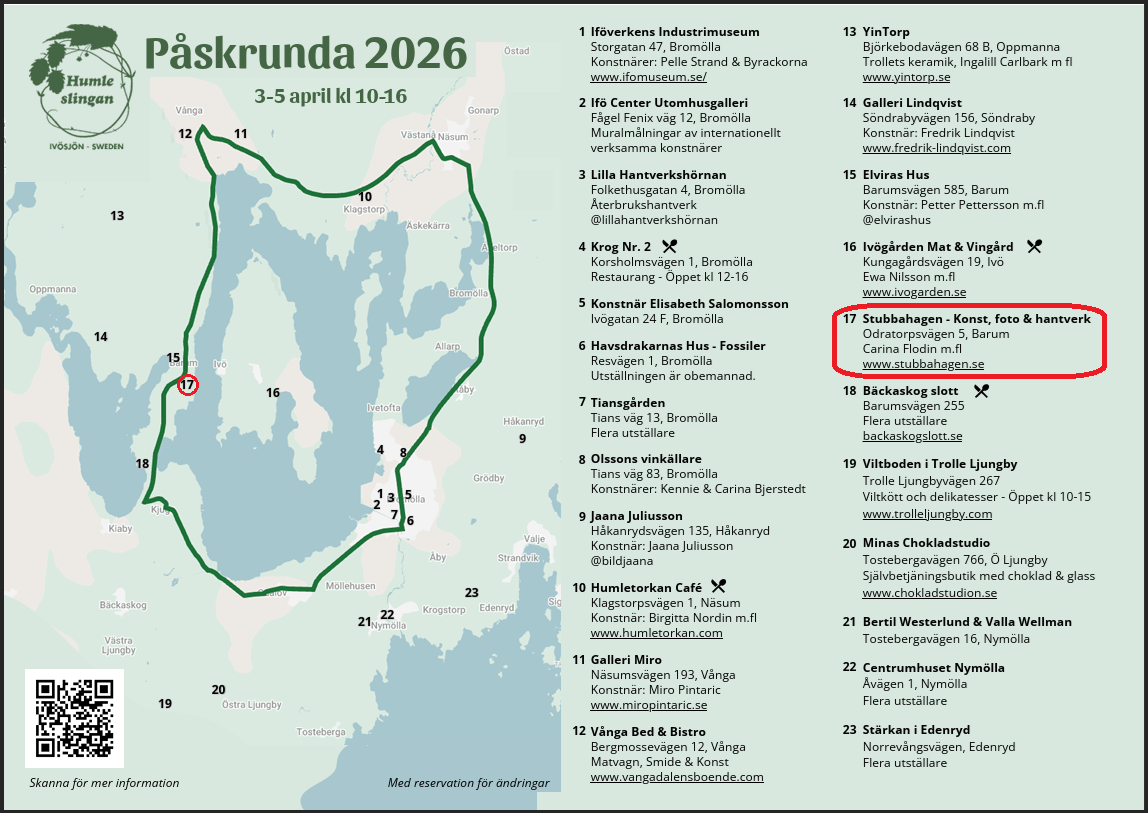 Humleslingans P&aring;skrunda 2026 - Iv&ouml;sj&ouml;n Runt - Flodin Design